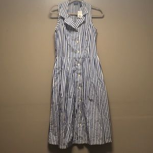 NWT GAP striped shirt dress